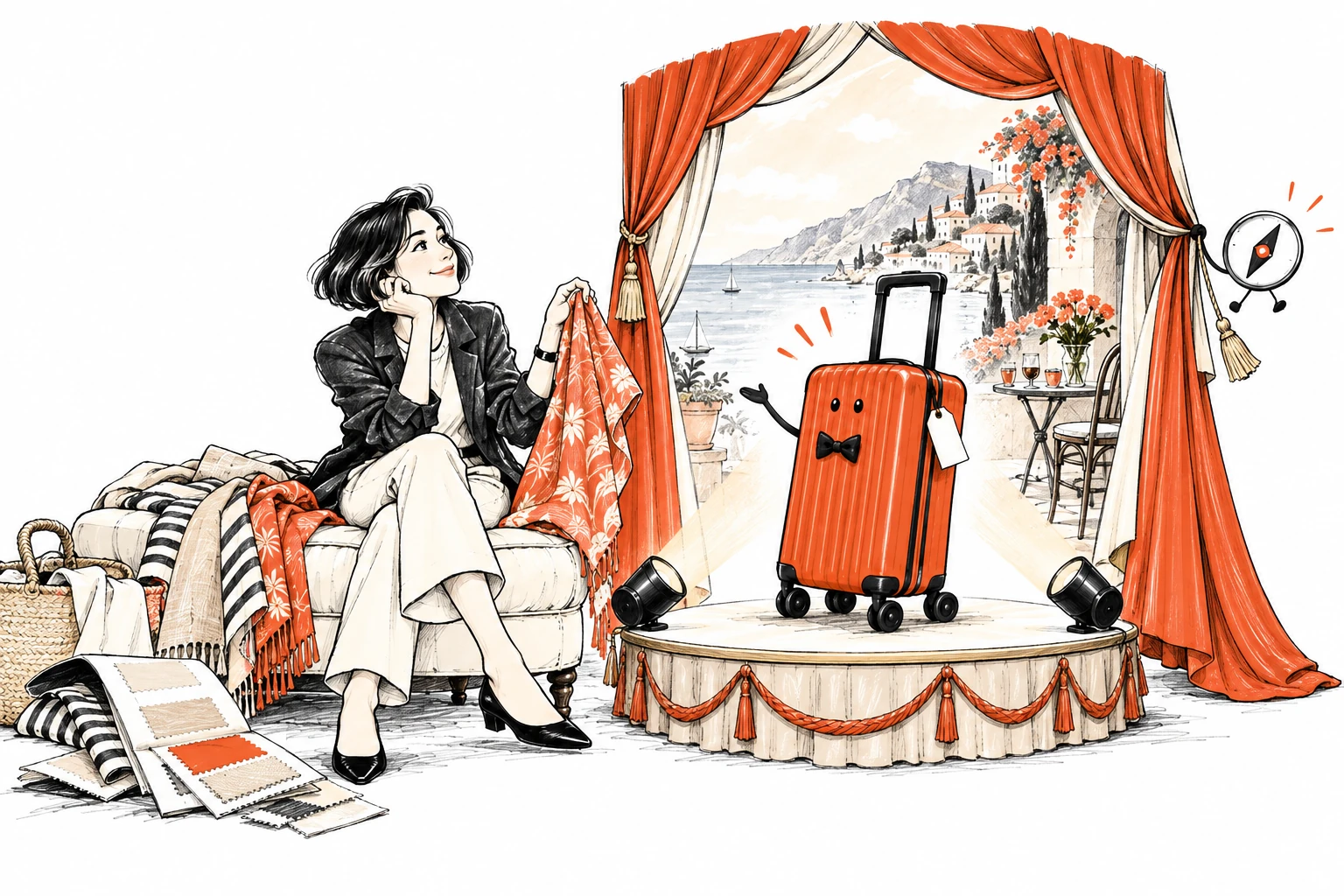 A grand stage. And a suitcase that still needs to fit.