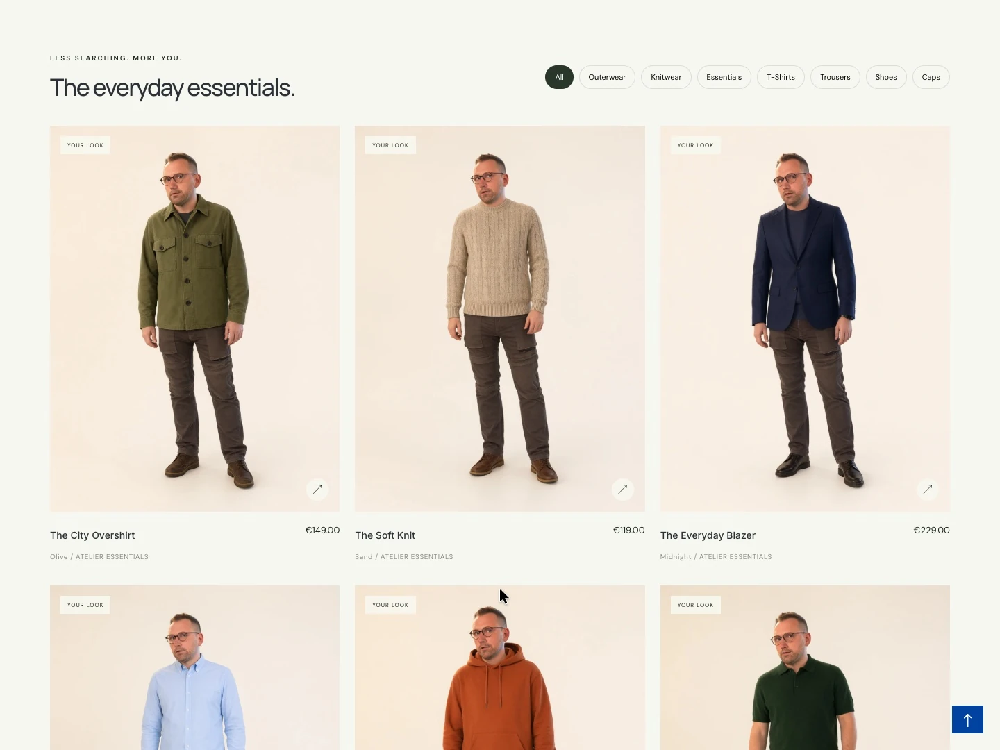ATELIER / YOU: personal product views from a reference photograph. Original screenshot with AI-generated demo content. Source: Stefan Hamann. [S113]