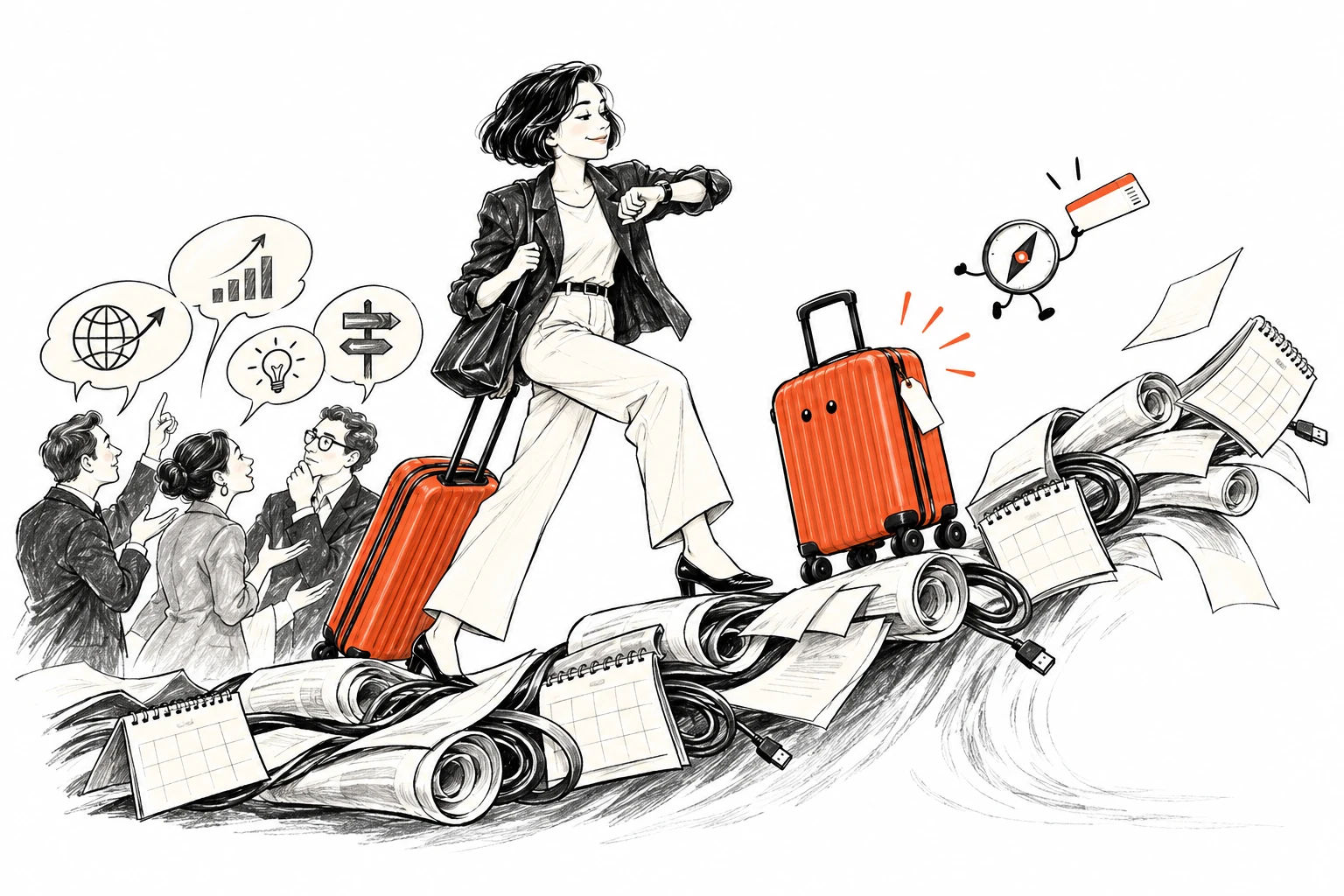 The infrastructure is taking off. The suitcase is not waiting for another forecast.