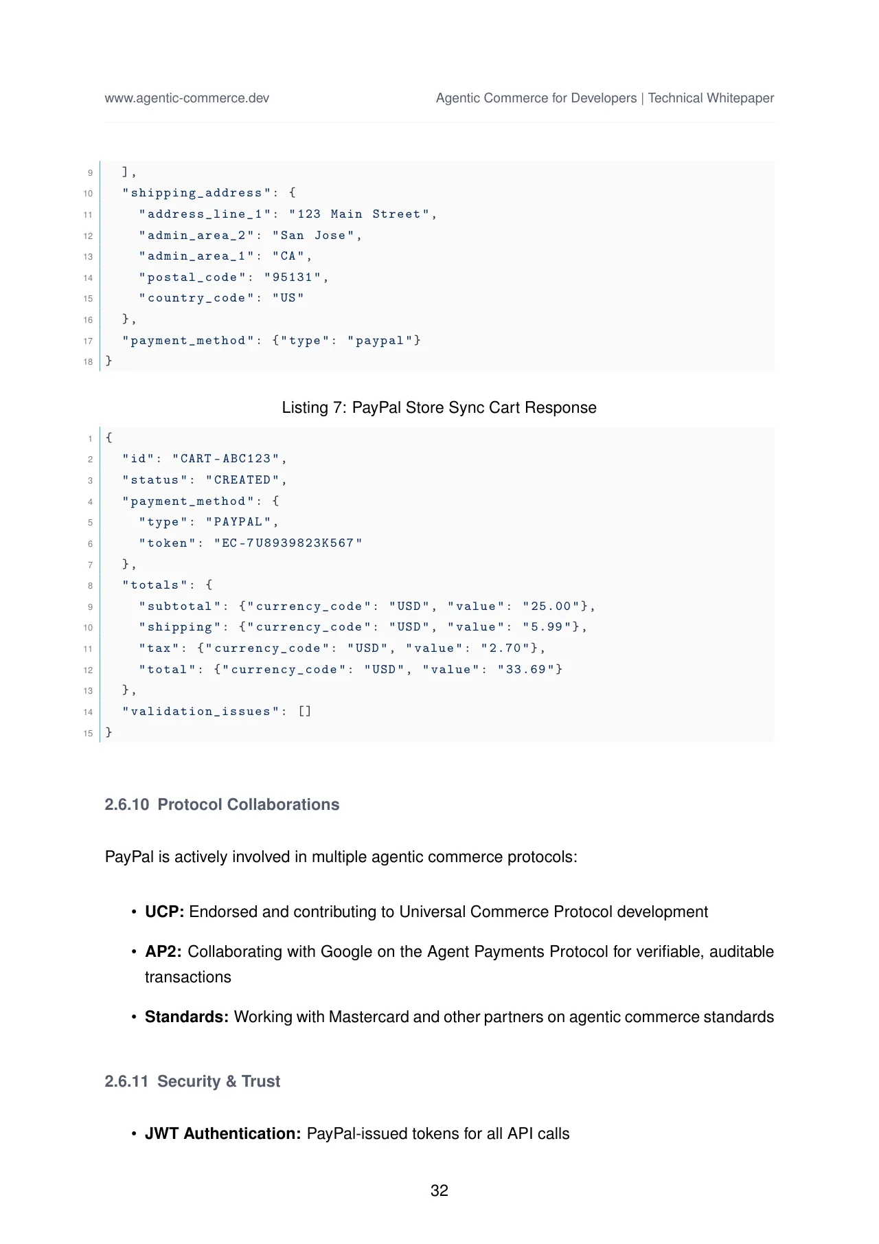 Agentic Commerce: Protocols, Standards, and Reference Architectures · original page 33