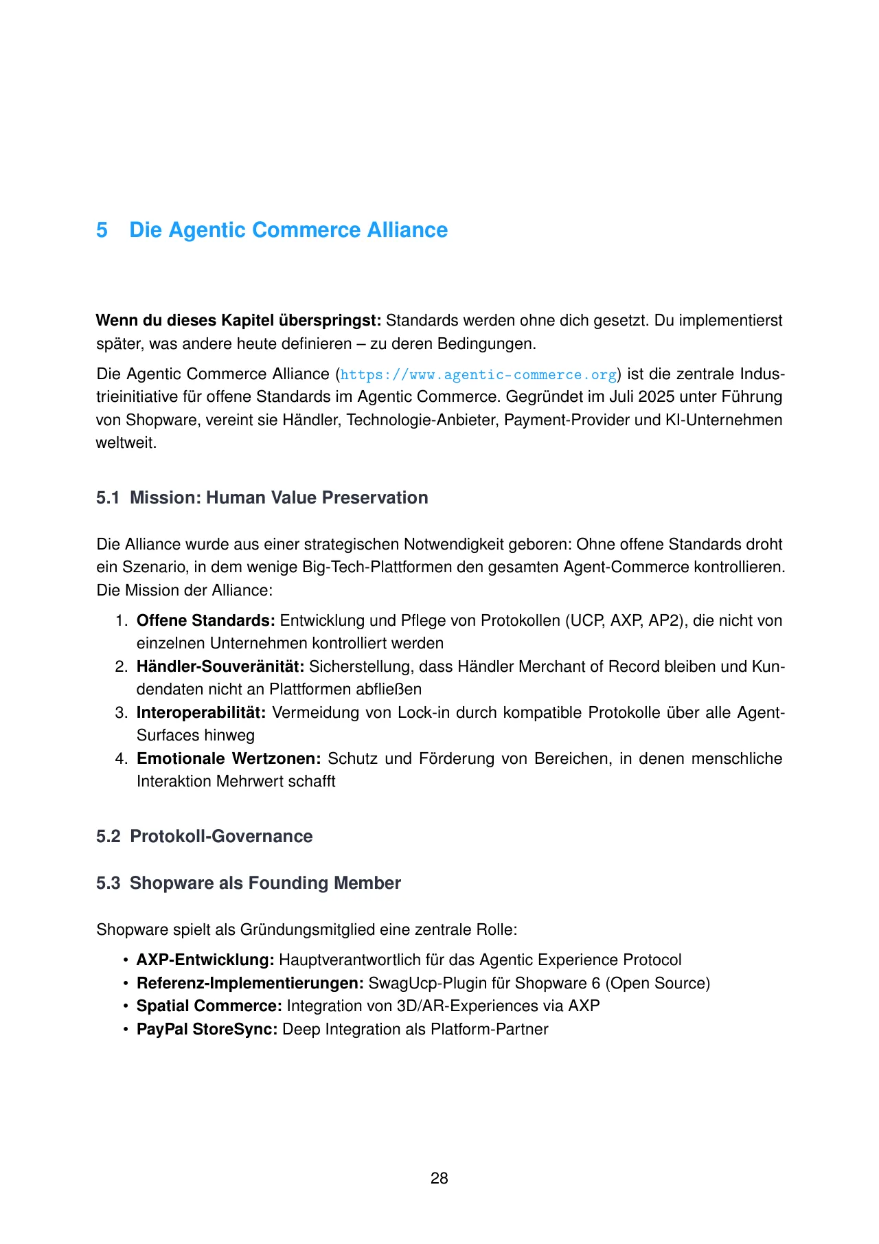 Agentic Commerce: Wie der Handel 2030 überlebt · Originalseite 28