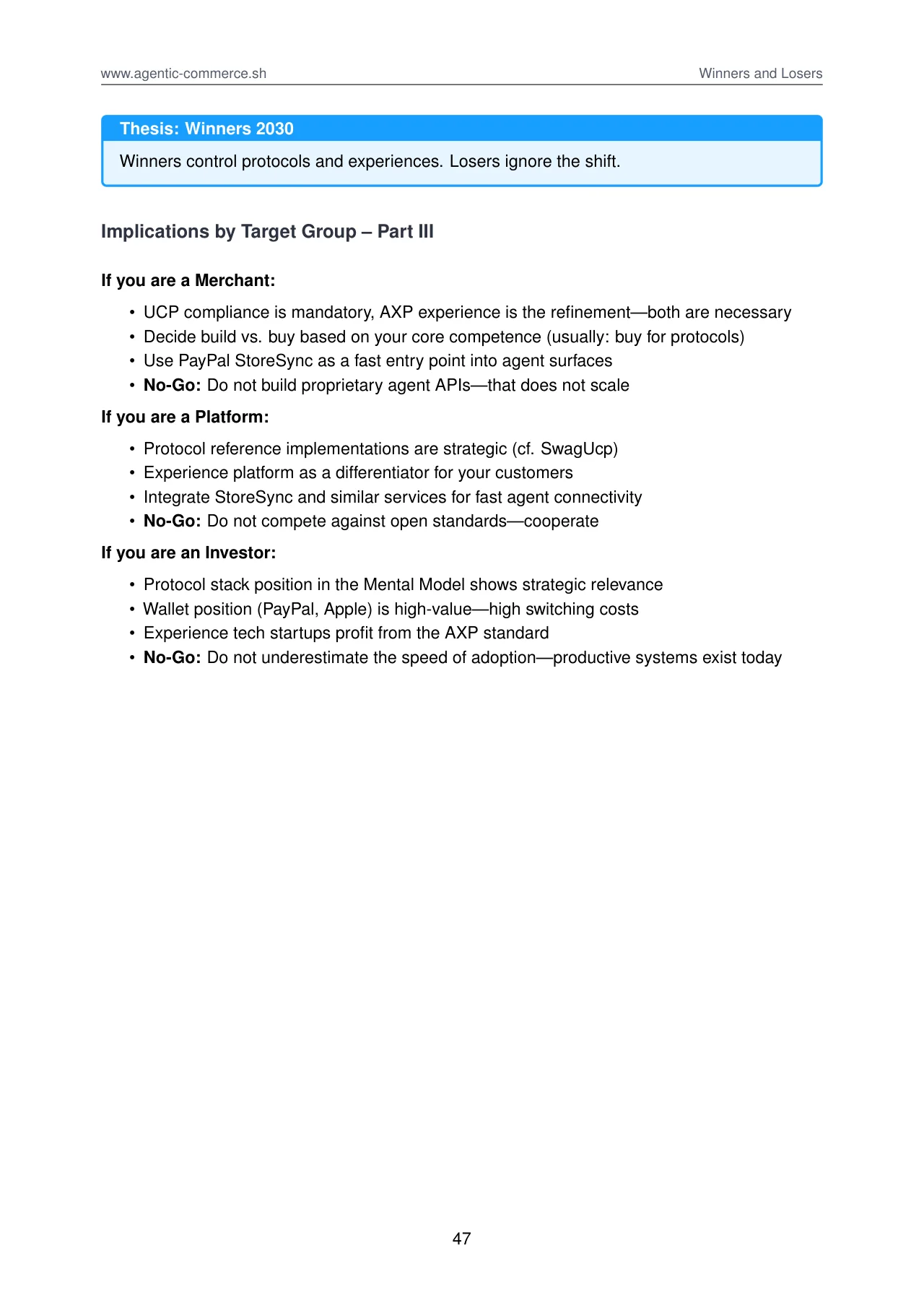 Agentic Commerce: How Commerce Survives 2030 · original page 47