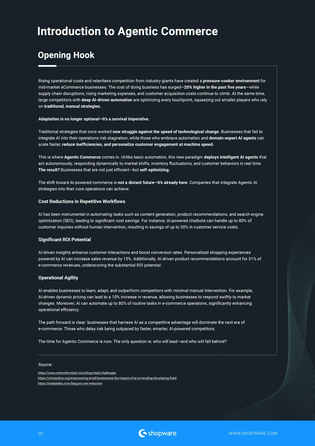 Agentic Commerce: How AI Autonomy Will Redefine Ecommerce Competition · original page 3